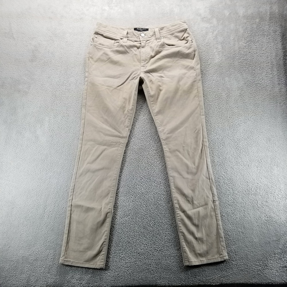 Fidelity Pants Mens 31x32 Tan Jimmy Straight Stretch Havana Twill Comfort Chino‎
